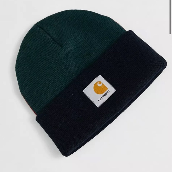 Carhartt WIP Triple Colorblock Beanie Cap - Picture 2 of 3